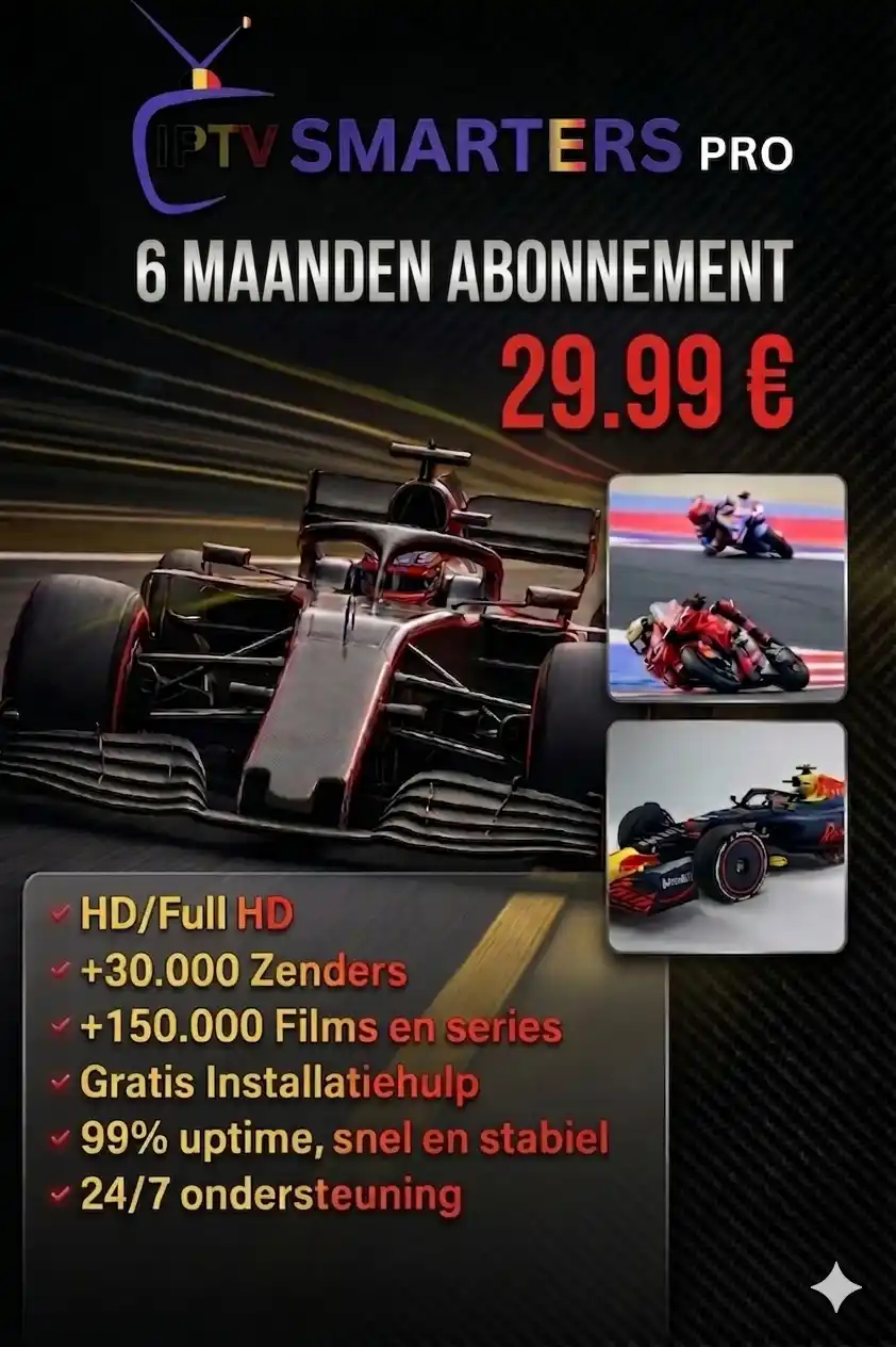 IPTV Smarters Pro 6 Maanden